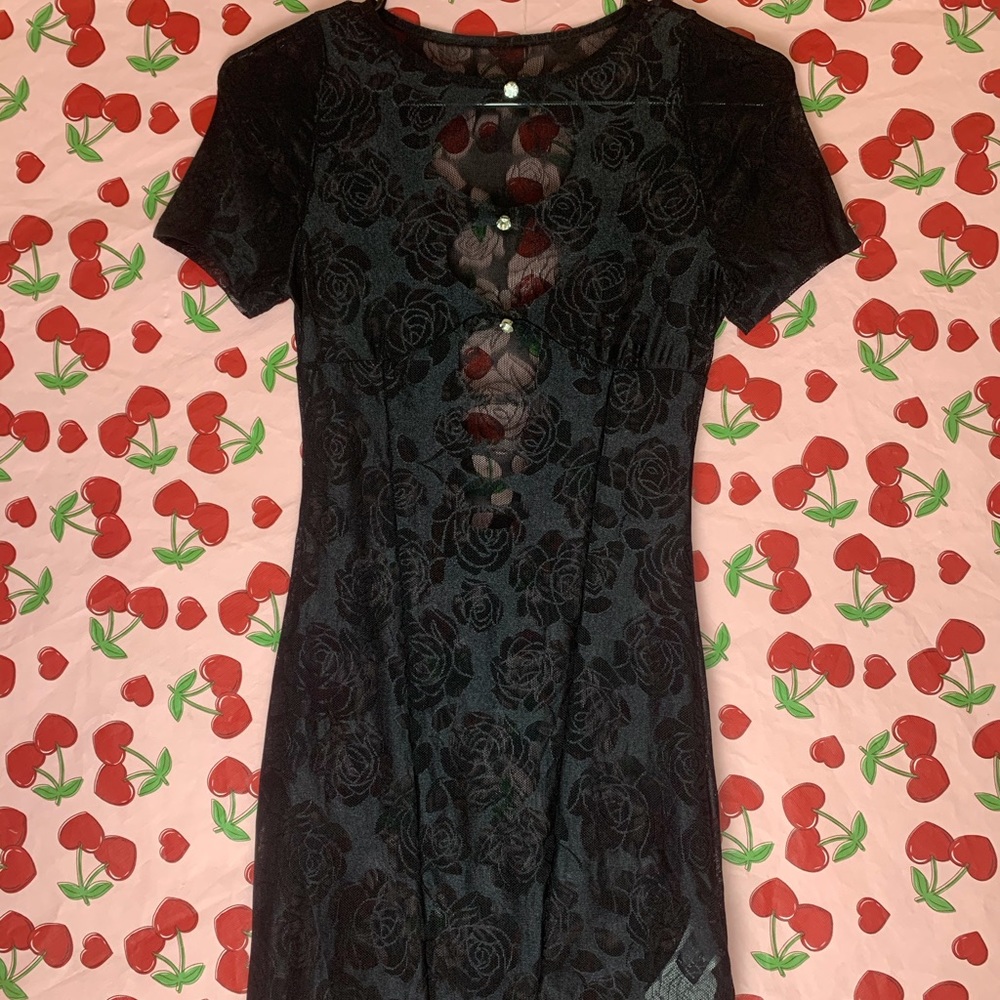 Black minidress